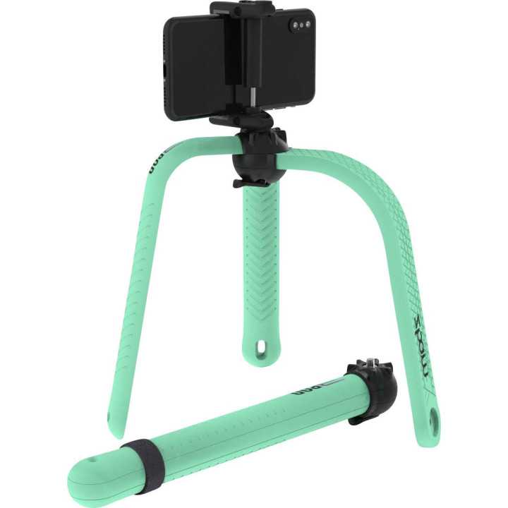 Selfie stick trepied flexibil cu telecomanda bluetooth turcoaz 3POD Zbam