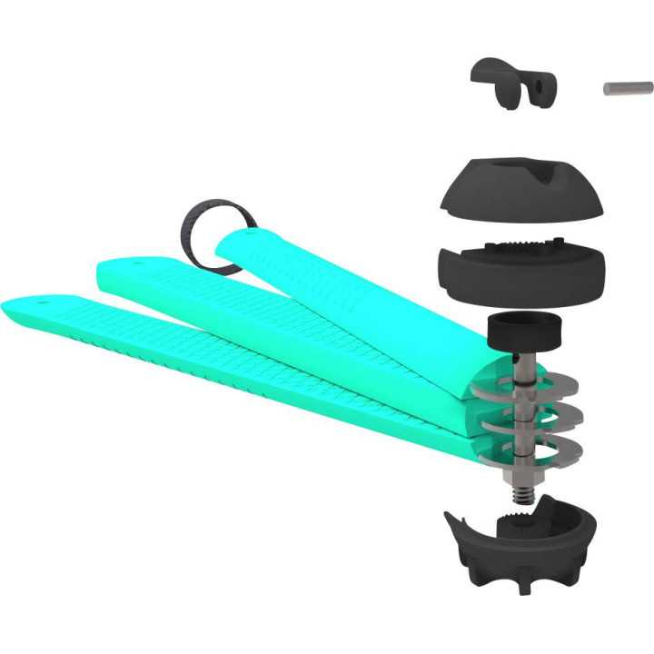 Selfie stick trepied flexibil cu telecomanda bluetooth turcoaz 3POD Zbam