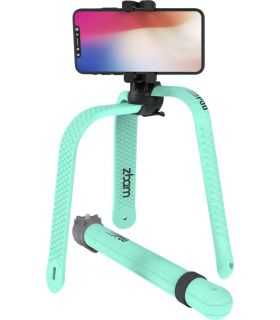 Selfie stick trepied flexibil cu telecomanda bluetooth turcoaz 3POD Zbam