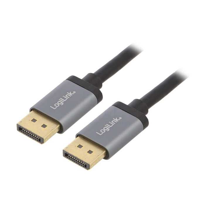 Cablu DisplayPort v1.2 HDCP v1.3 1m tata-tata negru LOGILINK CDA0100