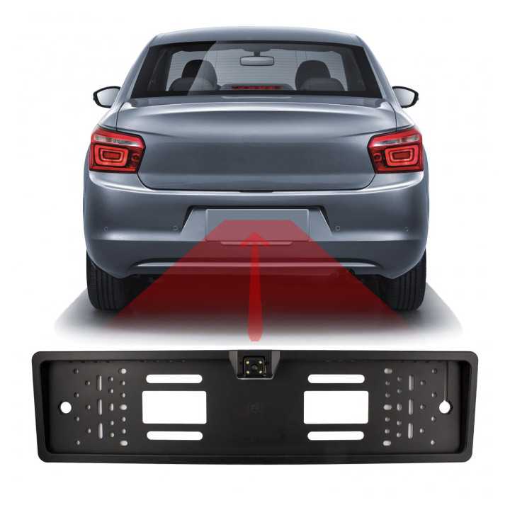 Camera + senzor de parcare pe suport pentru numar de inmatriculare Carguard SP009
