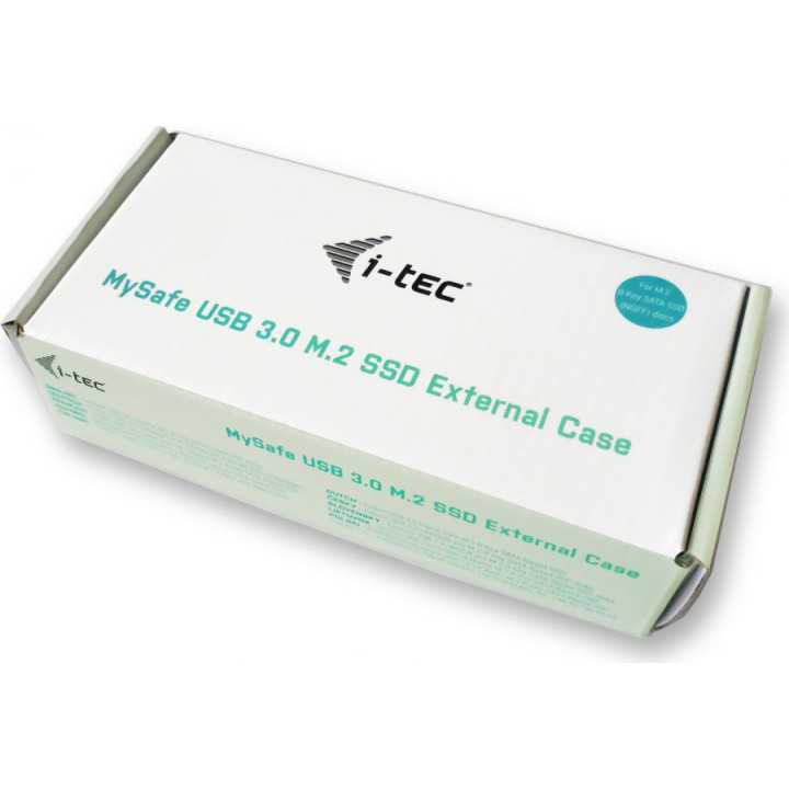 Rack extern M.2 B-Key SATA SSD NGFF compatibil 2230 2242 2260 2280 USB 3.0 carcasa aluminiu negru i-tec