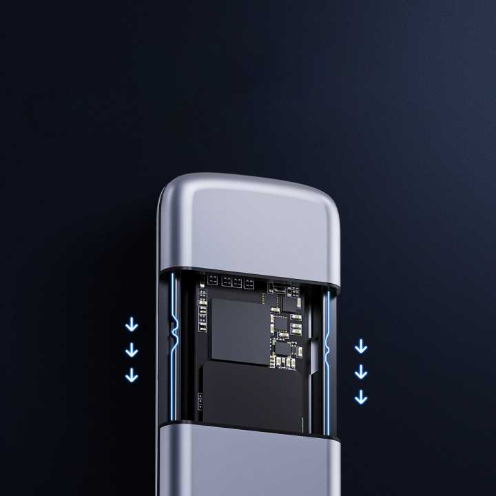 Rack SSD Orico M2L2-N03C3 USB3.1 GEN1 SATA M.2 gri