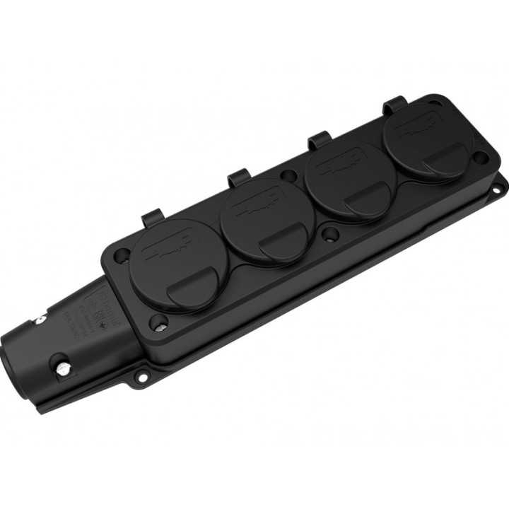 Fisa SCHUKO cauciuc cu capac Bemis BK1-1402-3614 2P+E 4 iesiri 16A 250V IP54