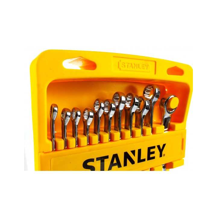 Set 11 chei combinate 4-94-647 Stanley finisaj cromat