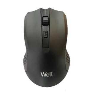 Mouse wireless Well MW103 negru USB