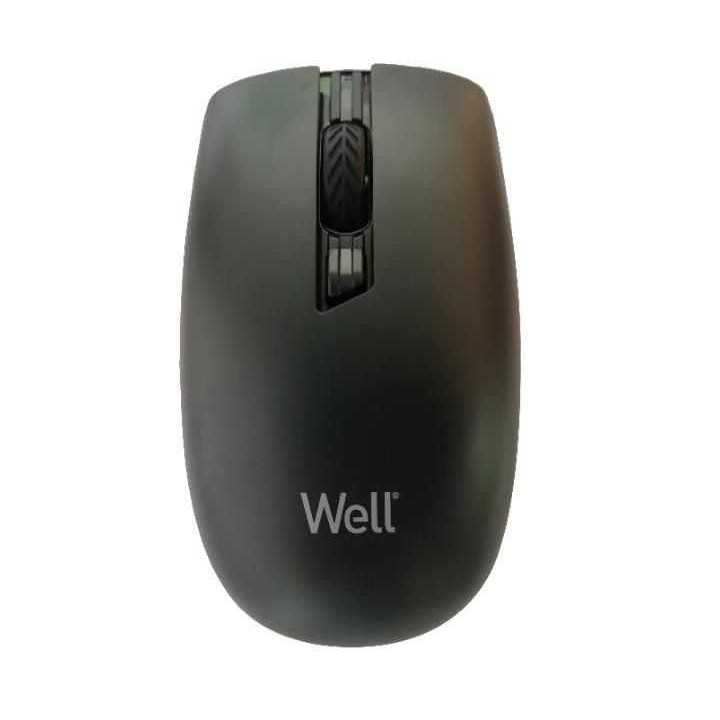 Mouse wireless Well MW105 negru USB