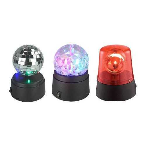 Set PARTY 3 efecte LED glob disco cu oglinzi glob disco girofar Party Light & Sound