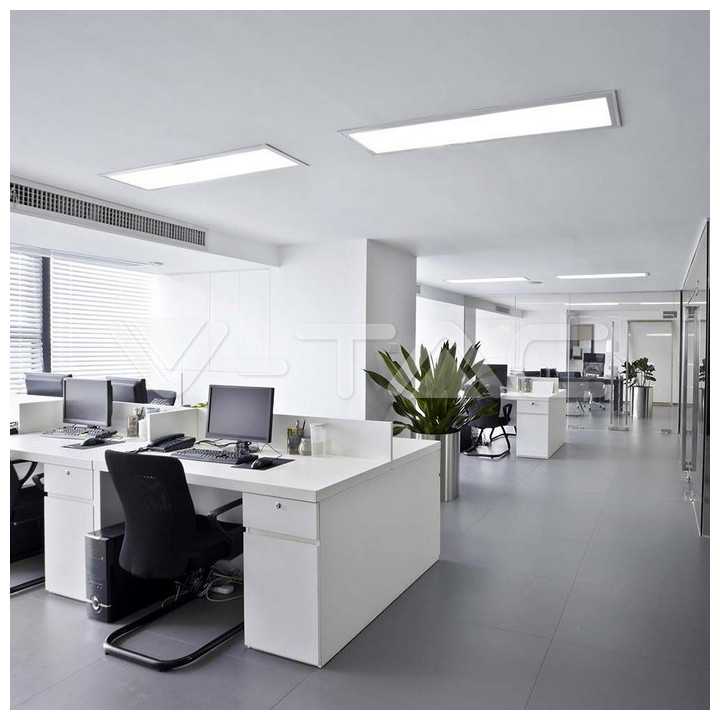 Panou LED aplicabil 40W 4000lm 120 X 30 cm 6500K alb rece IP20 V-TAC