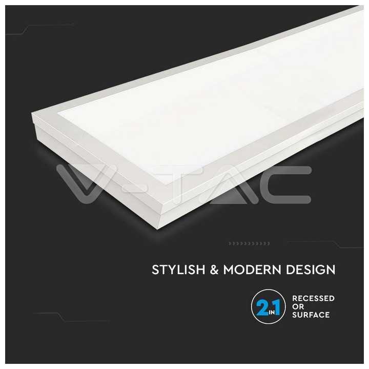 Panou LED aplicabil 40W 4000lm 120 X 30 cm 6500K alb rece IP20 V-TAC