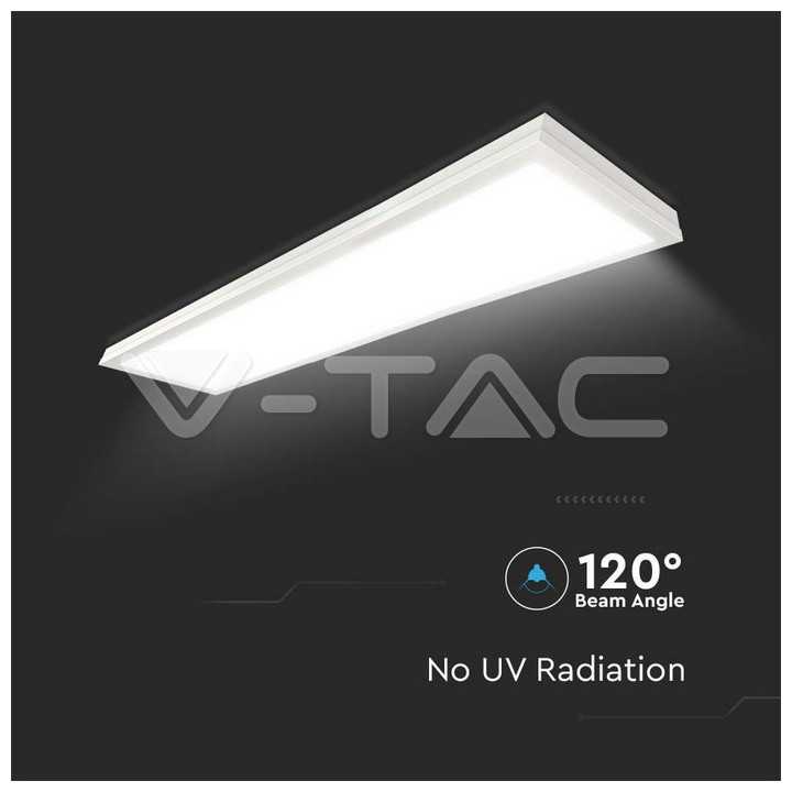 Panou LED aplicabil 40W 4000lm 120 X 30 cm 6500K alb rece IP20 V-TAC