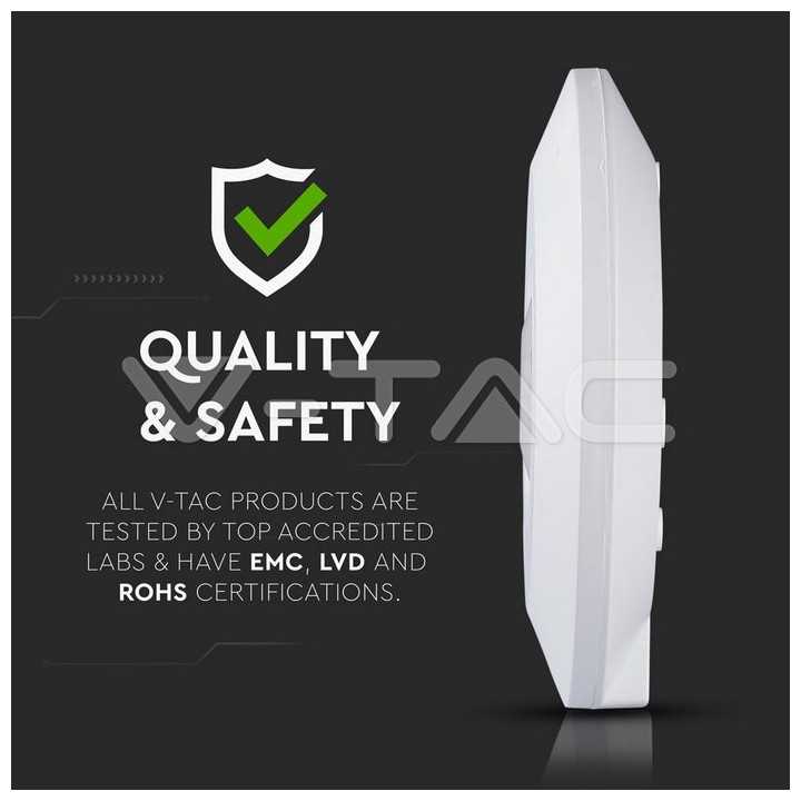 Senzor miscare cu montaj pe tavan 360 grade alb max 2000W V-TAC