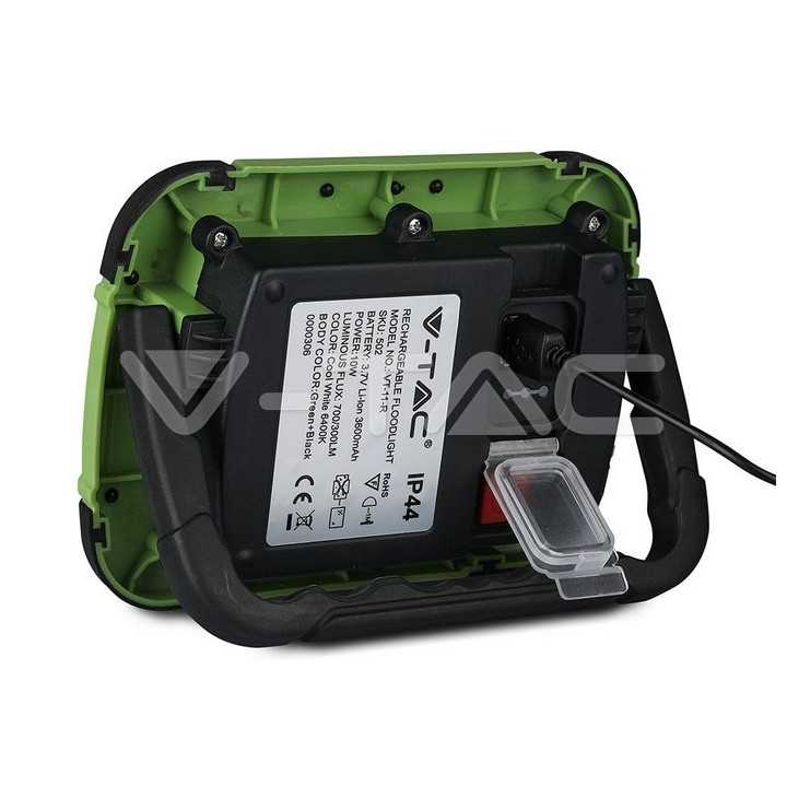 Reflector portabil 10W IP44 4000K 700lm functie S.O.S +USB cip SAMSUNG V-TAC