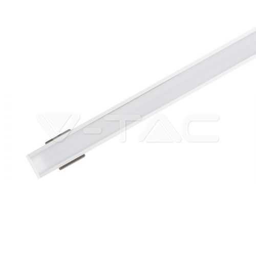 Profil aluminiu pentru banda LED 2m 17.4mm x 12.1mm mat V-TAC