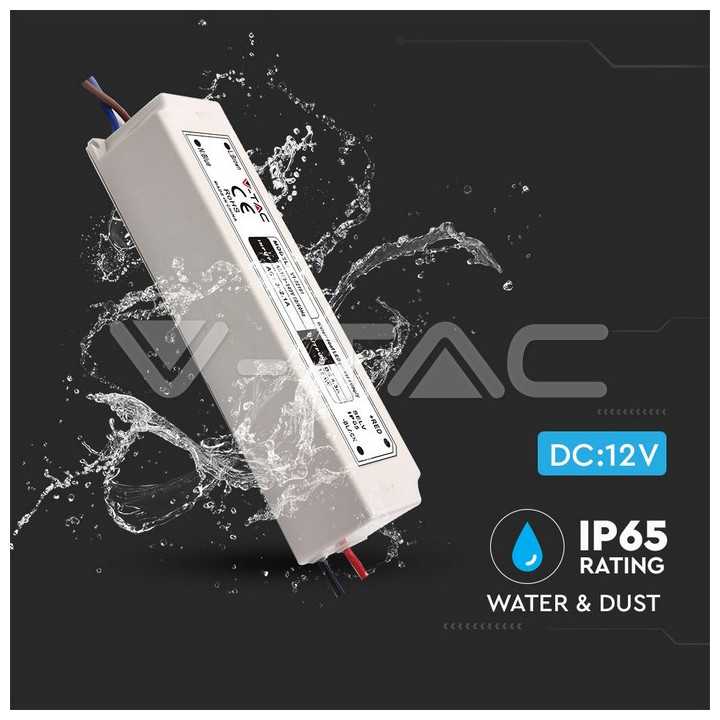 Sursa alimentare banda LED 12V 8A 100W IP67 V-TAC