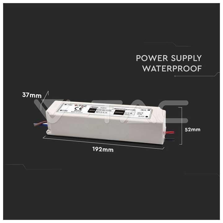 Sursa alimentare banda LED 12V 8A 100W IP67 V-TAC