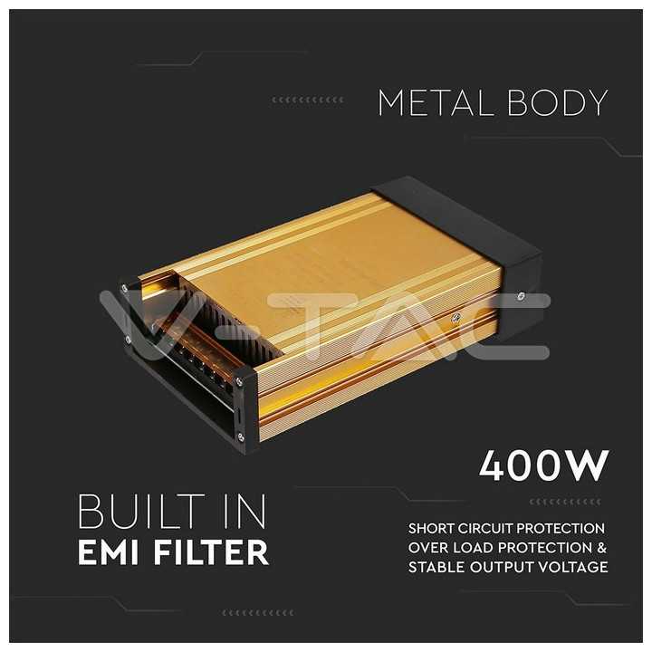 Sursa alimentare SMPS 12V 400W 33.33A IP45 V-TAC