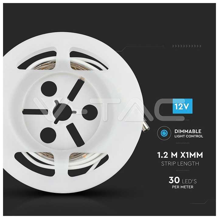 Kit banda LED cu senzor de miscare pentru iluminat pat 4500K 260lm (DOUBLE) 2m IP20 V-TAC