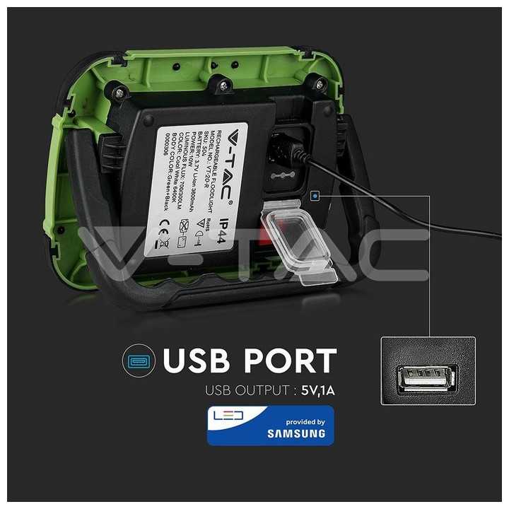Reflector portabil 20W IP44 4000K 1400lm cip SAMSUNG V-TAC