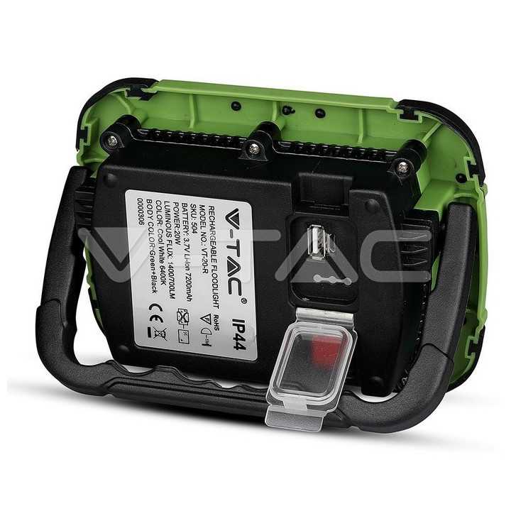 Reflector portabil 20W IP44 4000K 1400lm cip SAMSUNG V-TAC