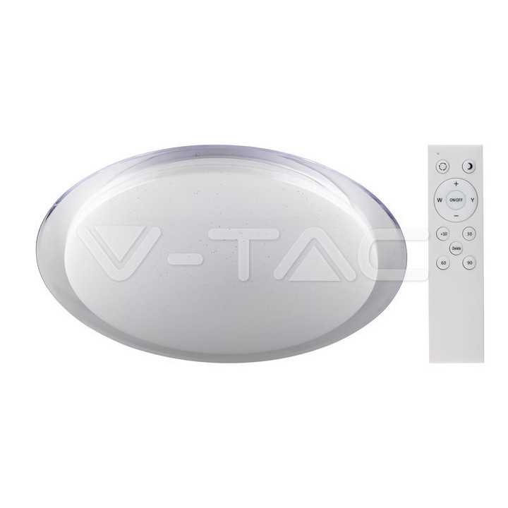 Aplica LED 40W 3IN1 dimabil cu telecomanda 2800lm IP20 V-TAC SKU-14741