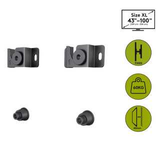 Kit de montare suport de perete pentru TV ecran 37"-70" interfata de montare pana la 800 x 600 mm Goobay