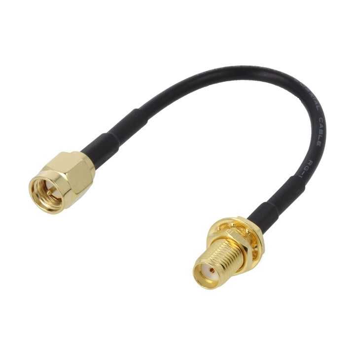 Cablu SMA tata - SMA mama drept 10cm JC Antenna AD.ANT.013