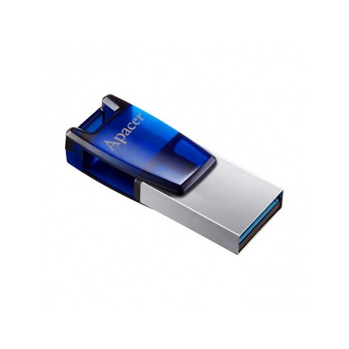 Memorie flash USB 3.1 64GB OTG albastru Apacer AH179BE AP64GAH179U-1