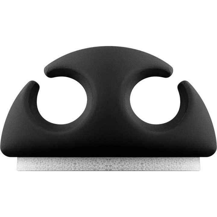 Organizatoare cabluri 6buc cu 2 sloturi negru Goobay