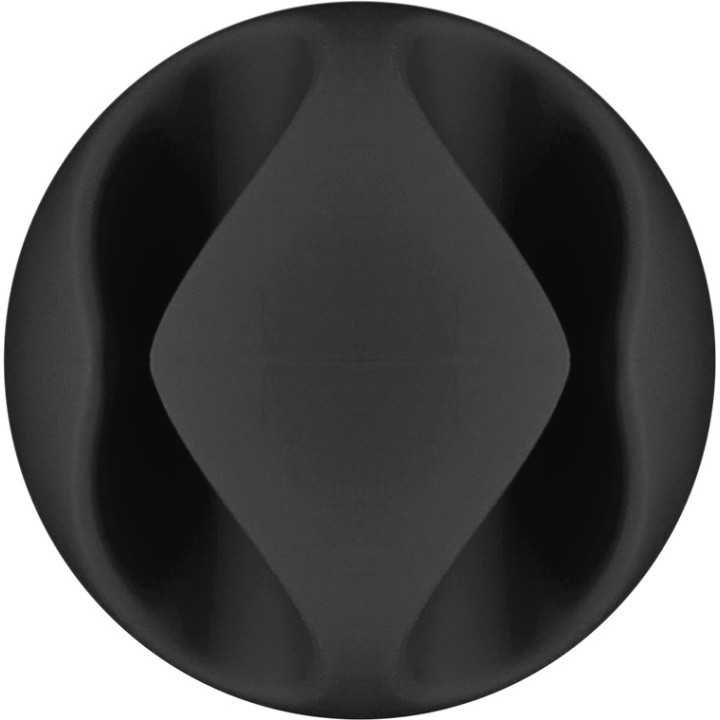 Organizatoare cabluri 6buc cu 2 sloturi negru Goobay