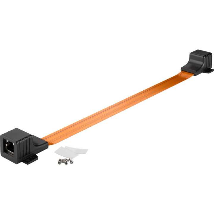 Cablu de trecere fereastra RJ45 LAN ultra-slim 0.25m Goobay