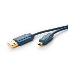 Cablu Profesional 1m mini USB 2.0 - USB Hi-Speed 480Mbit/s OFC cupru fara oxigen aurit Clicktronic