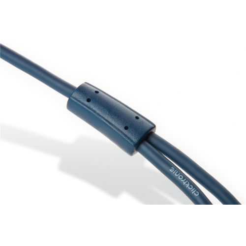 Cablu adaptor Profesional splitter Jack 3.5 mm x2 OFC cupru ecranat 10cm Clicktronic