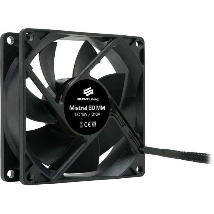 Ventilator 80mm Mistral 80 v2 SPC045 80 x 80 x 25 mm 1800RPM SILENTIUM PC