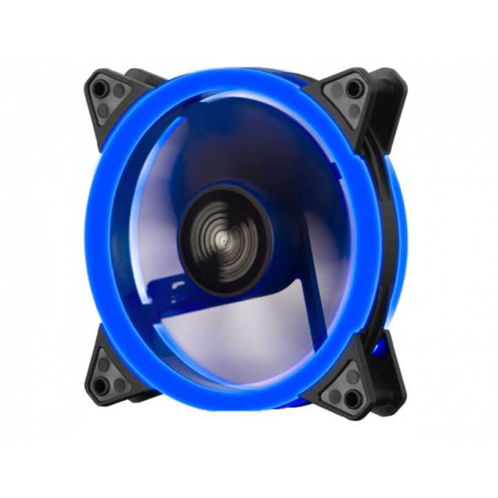 Ventilator 120mm HALO DUAL BLUE LED albastru 120 x 120 x 25 mm Floston