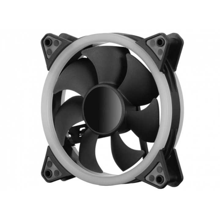 Ventilator 120mm HALO DUAL RED LED rosu 120 x 120 x 25 mm Floston