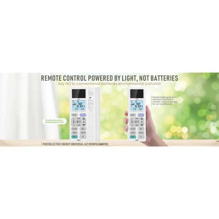 Telecomanda universala pentru aparate de aer conditionat Well Homy cu panou solar