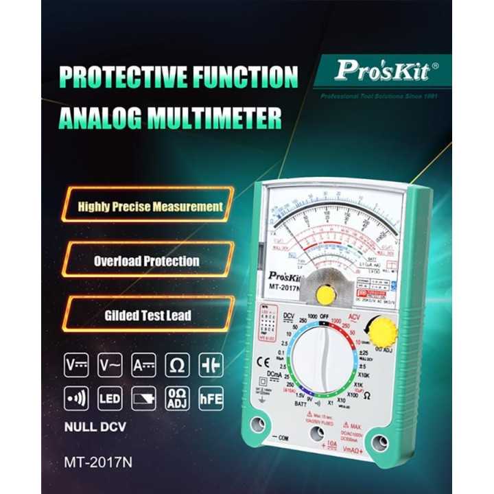 Multimetru analogic cu functie de protectie Pro`sKit MT-2017N