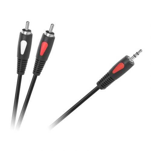Cablu 3.5 mm tata - 2x RCA 1.8m ECO-LINE Cabletech KPO4004-1.8