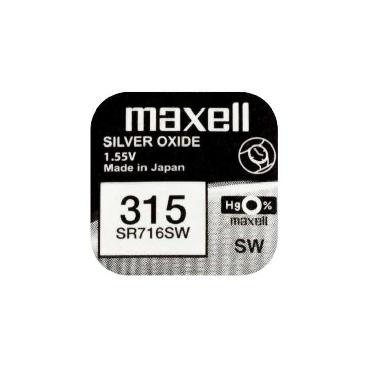 Baterie ceas Maxell SR716SW V315 1.55V oxid de argint 1buc