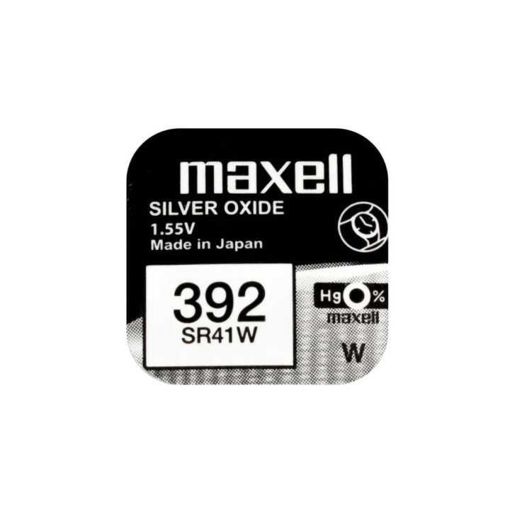 Baterie ceas Maxell SR41W V392 AG3 1.55V oxid de argint 1buc