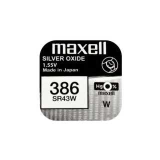Baterie ceas Maxell SR43W V386 AG12 1.55V oxid de argint 1buc