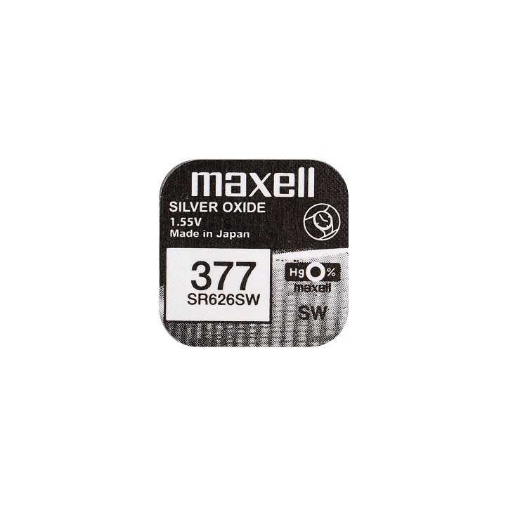 Baterie ceas Maxell SR626SW V377 SR66 1.55V oxid de argint 1buc