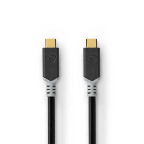 Cablu USB 3.2 Gen 2x2 type C tata-tata 2m 100W 5A 20Gbps antracit Nedis