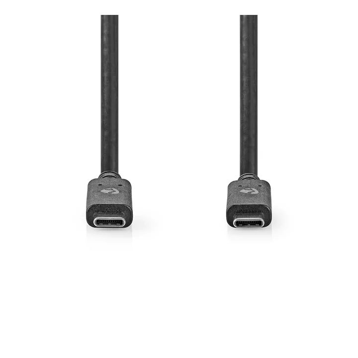 Cablu USB TYPE C tata - USB TYPE C tata 1m 100W 10Gbps 3.2 Gen 2 negru Nedis
