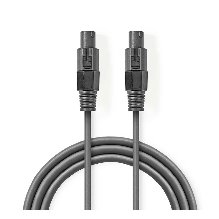 Cablu difuzor 2.5mm SPEAKON 2-pini mama 10m gri Nedis