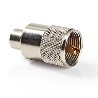 Mufa metal UHF cablu coaxial RG58 1buc PL259 Nedis