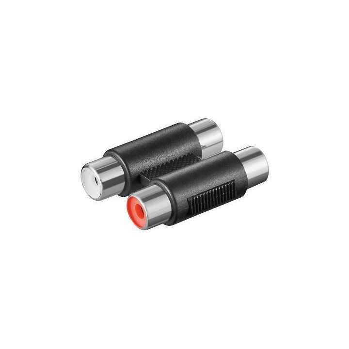 Adaptor prelungire 2x RCA mama la 2x RCA mama Goobay