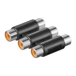 Adaptor prelungire 3x RCA mama la 3x RCA mama Goobay