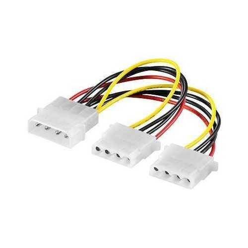 Cablu adaptor molex 5.25 la 2x5.25 molex 15cm Goobay